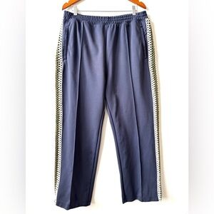 Madhappy navy blue track pants with crochet sides XL